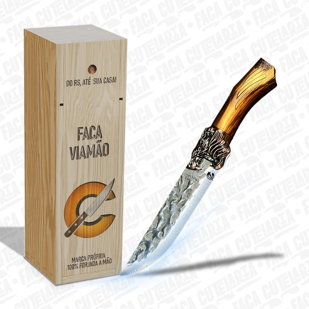 Faca Viamao - Cutelaria Forjada A Mao + Garantia