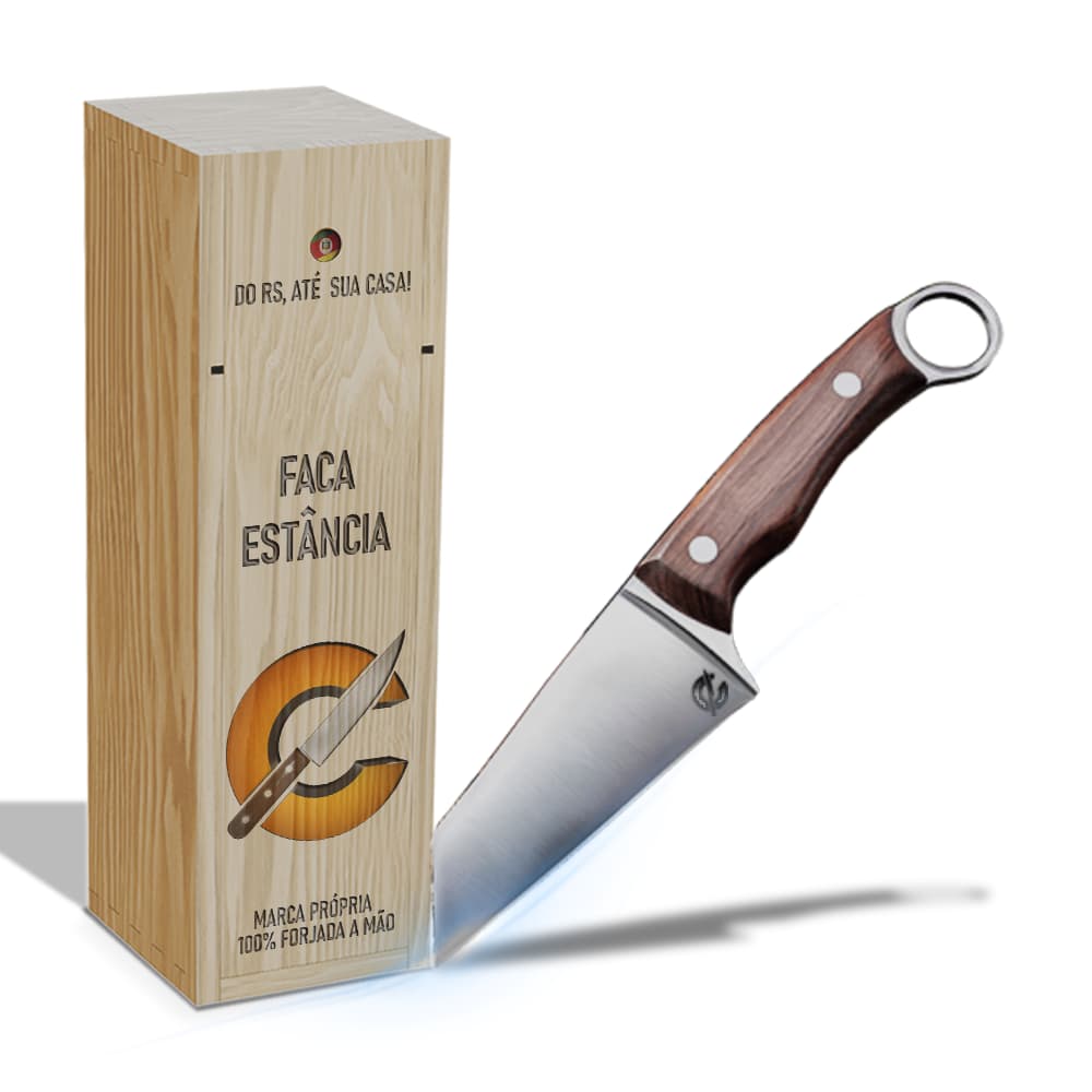 Faca Estancia - Cutelaria Forjada A Mao + Garantia