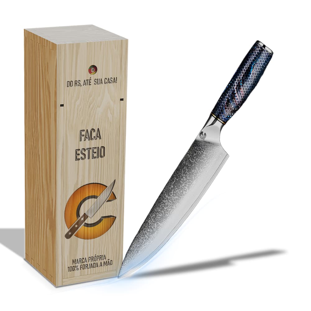 Faca Esteio - Cutelaria Forjada A Mao + Garantia
