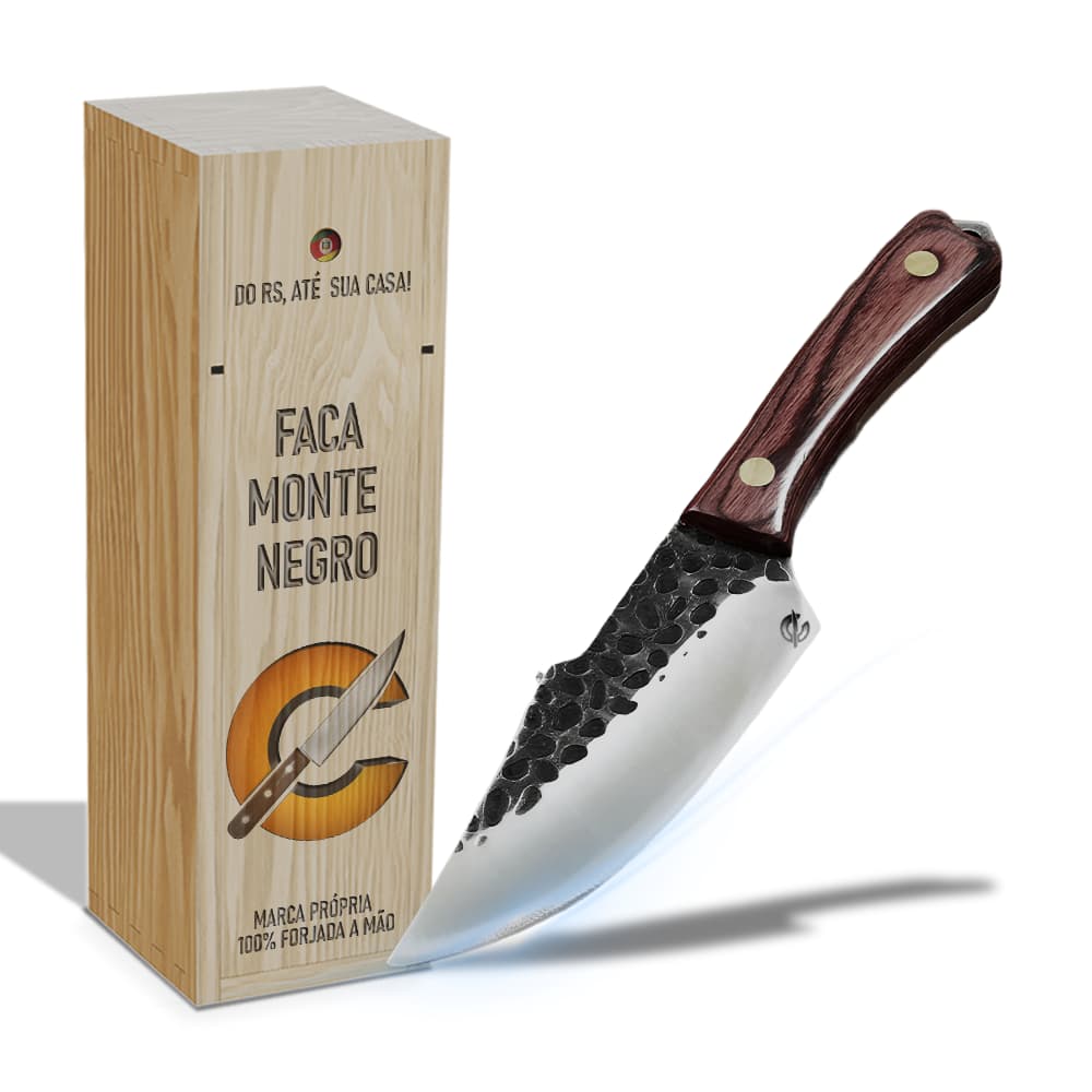 Faca Montenegro - Cutelaria Forjada A Mao + Garantia