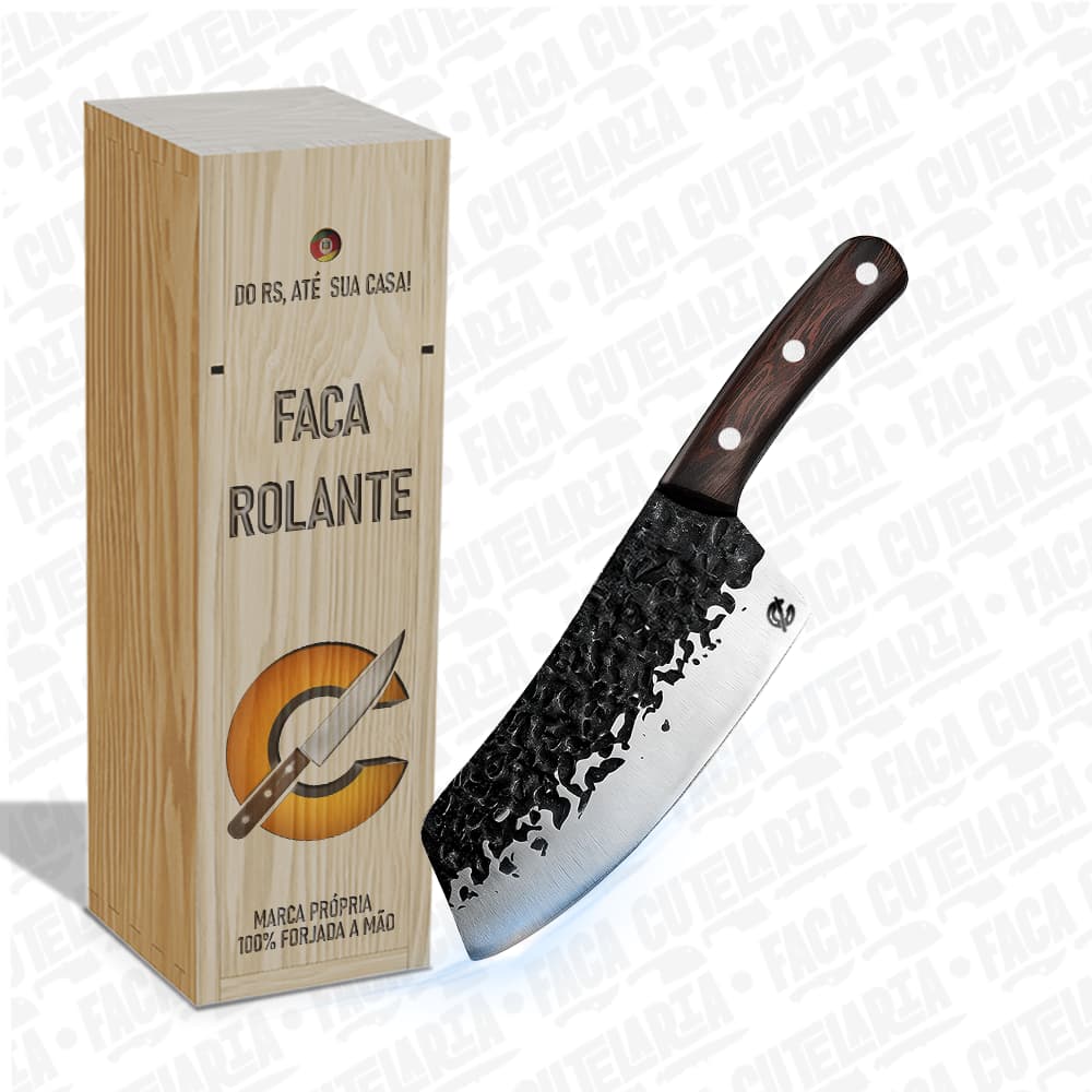 Faca Rolante - Cutelaria Forjada A Mao + Garantia