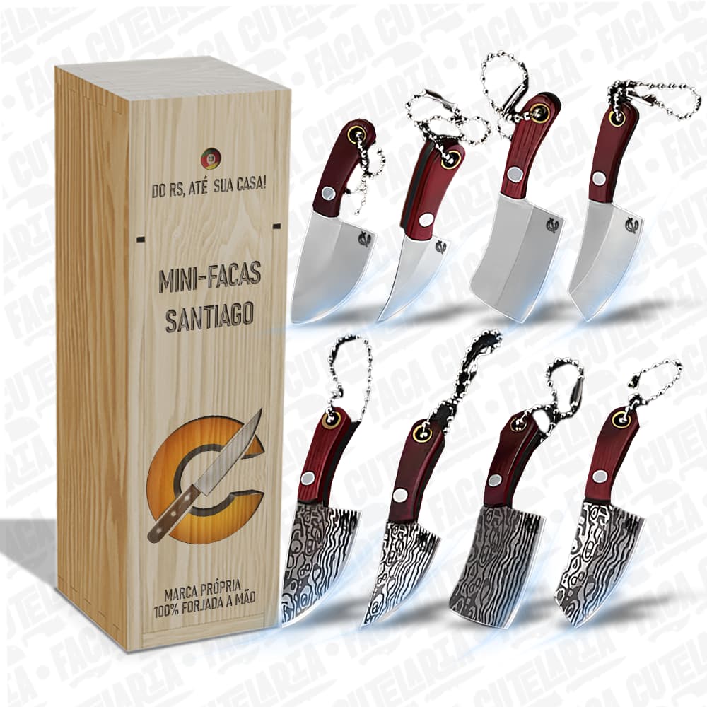 Mini Facas Santiago - Cutelaria Forjada A Mao + Garantia