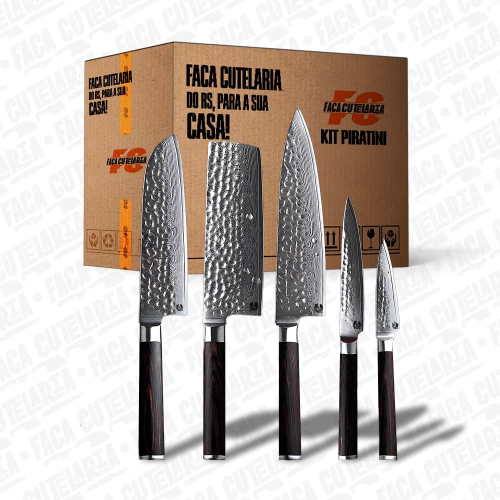 Kit Piratini Artesanal – Cutelaria Forjada Á Mão + Garantia