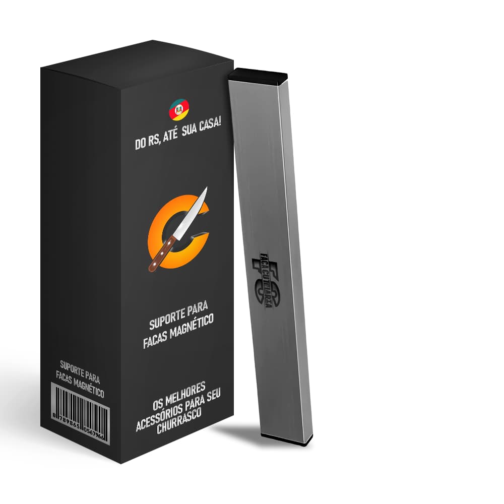 Suporte de Facas Magnético Premium – Barra de Imã