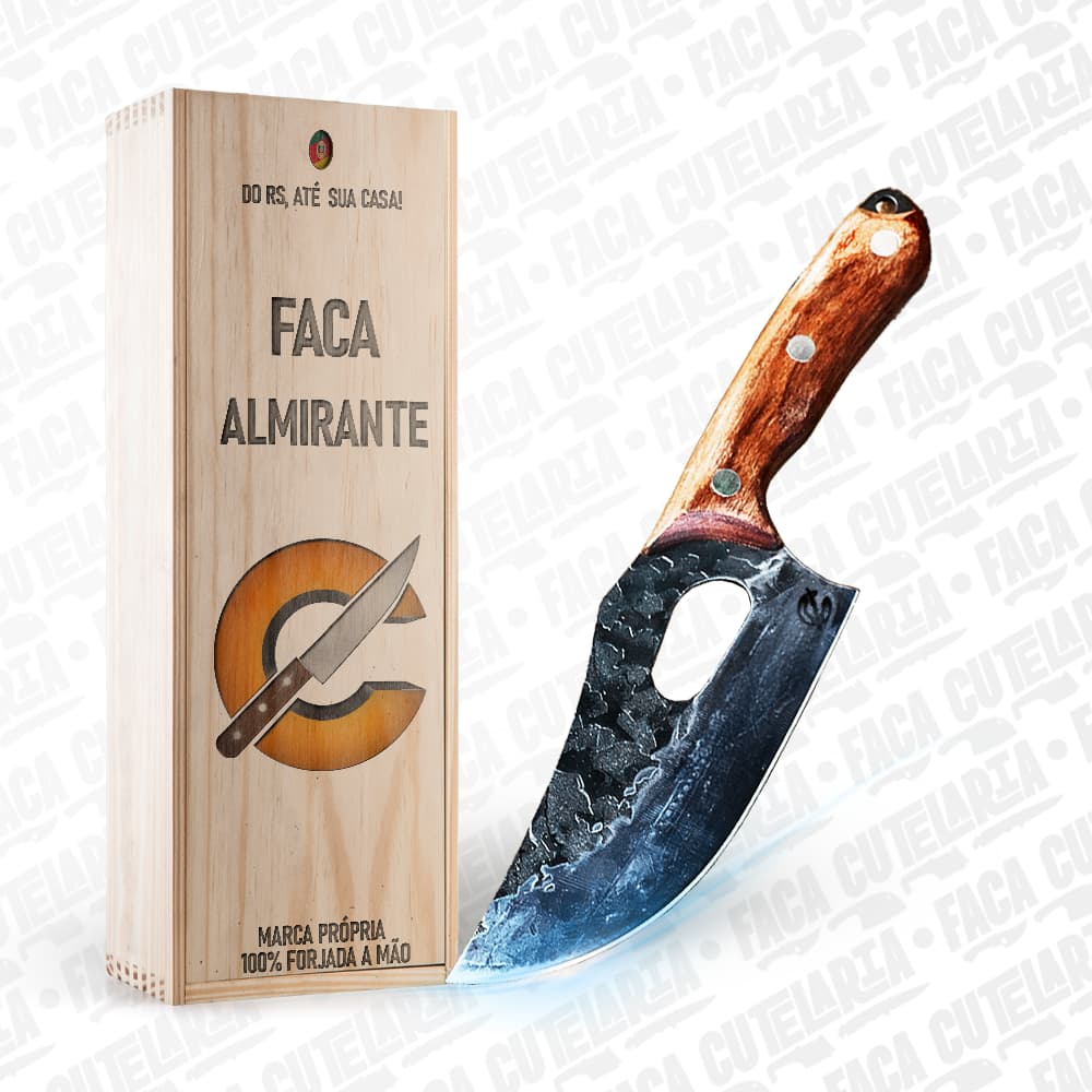 Faca Almirante - Cutelaria Forjada A Mao + Garantia