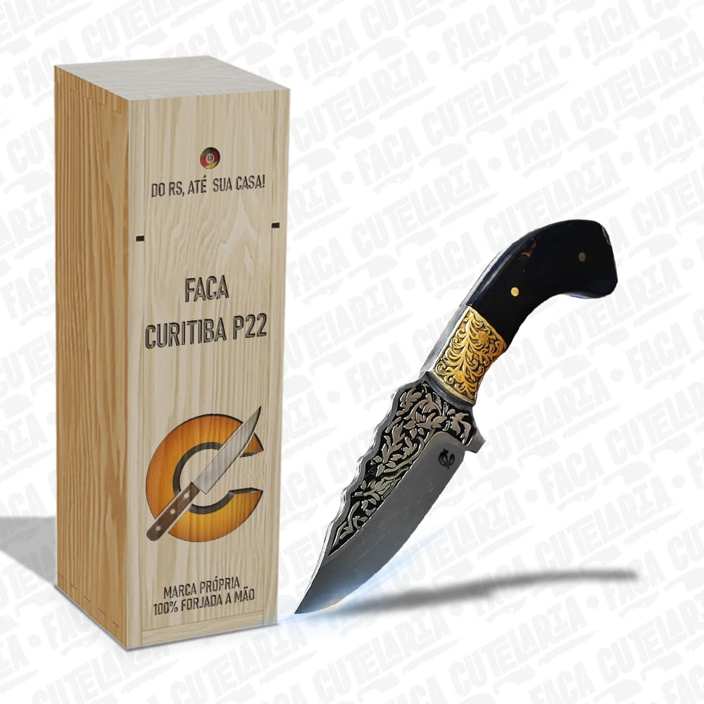 Faca Curitiba - Cutelaria Forjada A Mao + Garantia