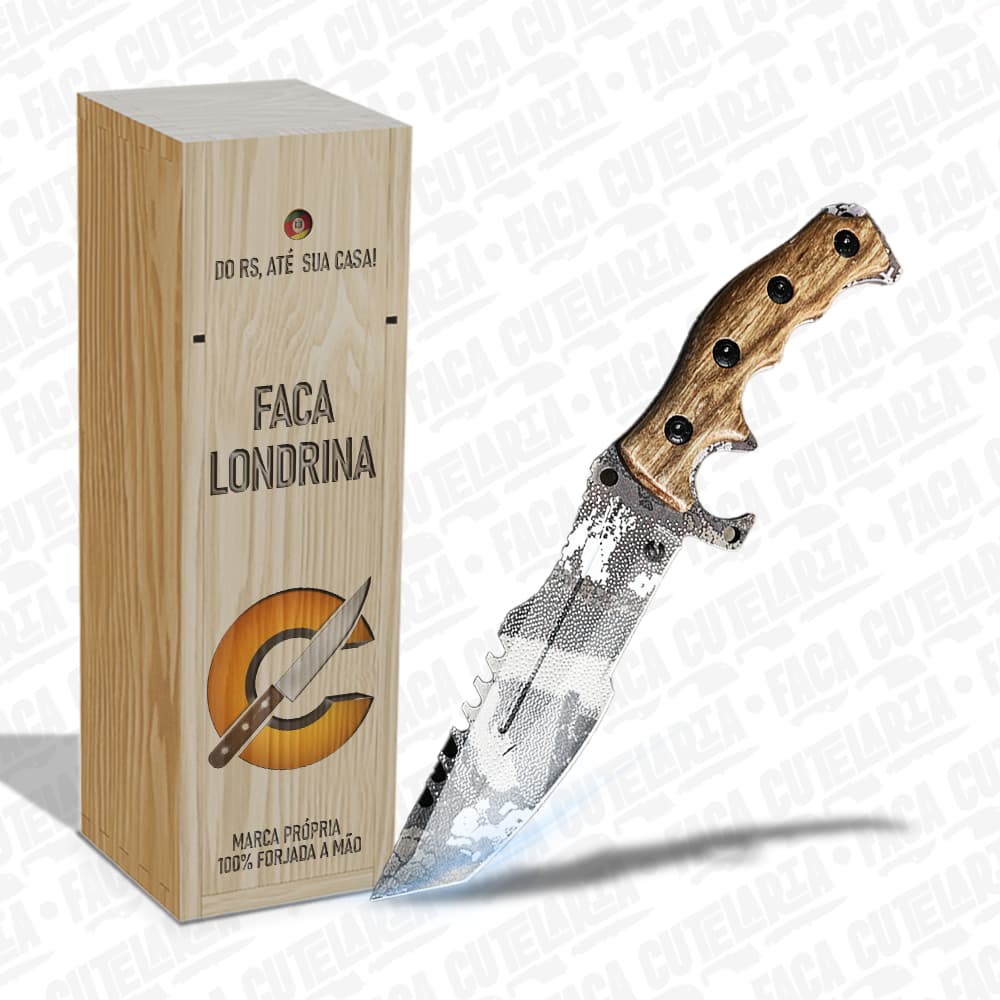 Faca Londrina - Cutelaria Forjada A Mao + Garantia