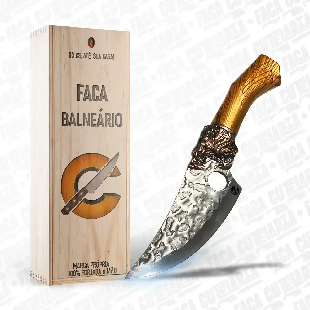 Faca Balneario - Cutelaria Forjada A Mao + Garantia