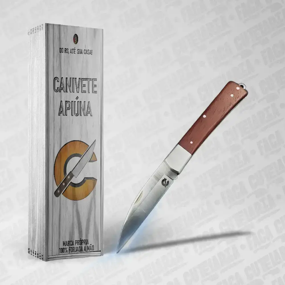 Canivete Artesanal Apiuna - Cutelaria Forjada A Mao + Garantia