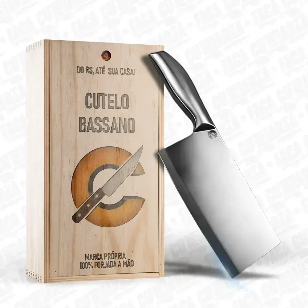 Cutelo Artesanal Bassano - Cutelaria Forjada A Mao + Garantia