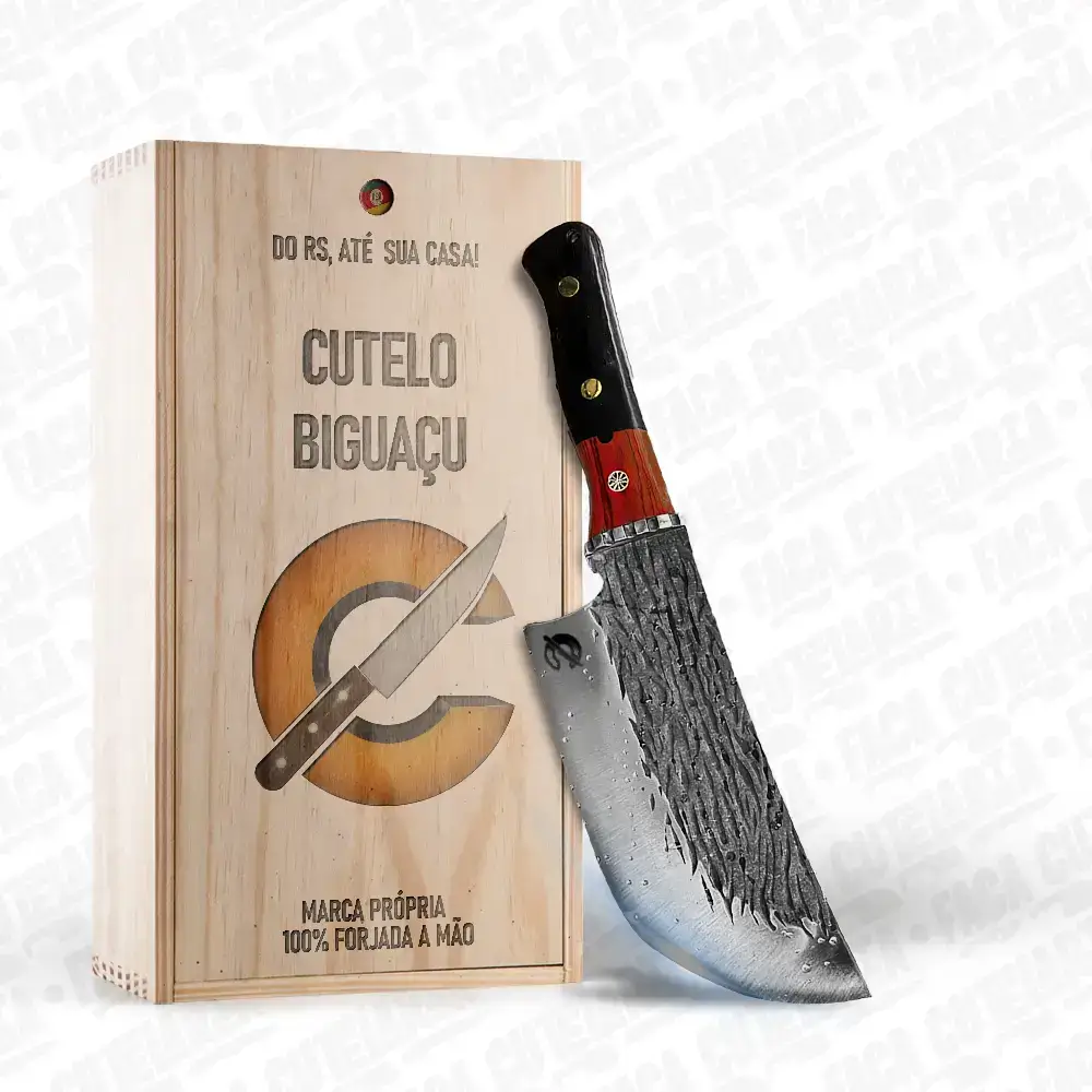 Cutelo Artesanal Biguacu - Cutelaria Forjada A Mao + Garantia
