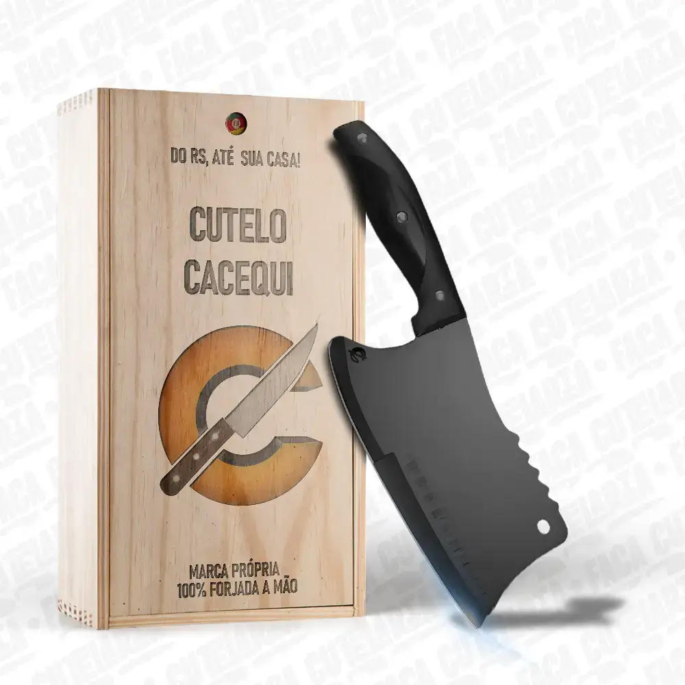Cutelo Artesanal Cacequi - Cutelaria Forjada A Mao + Garantia
