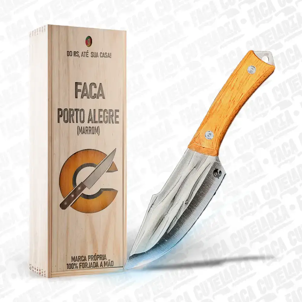 Faca PortoAlegre - Cutelaria Forjada A Mao + Garantia