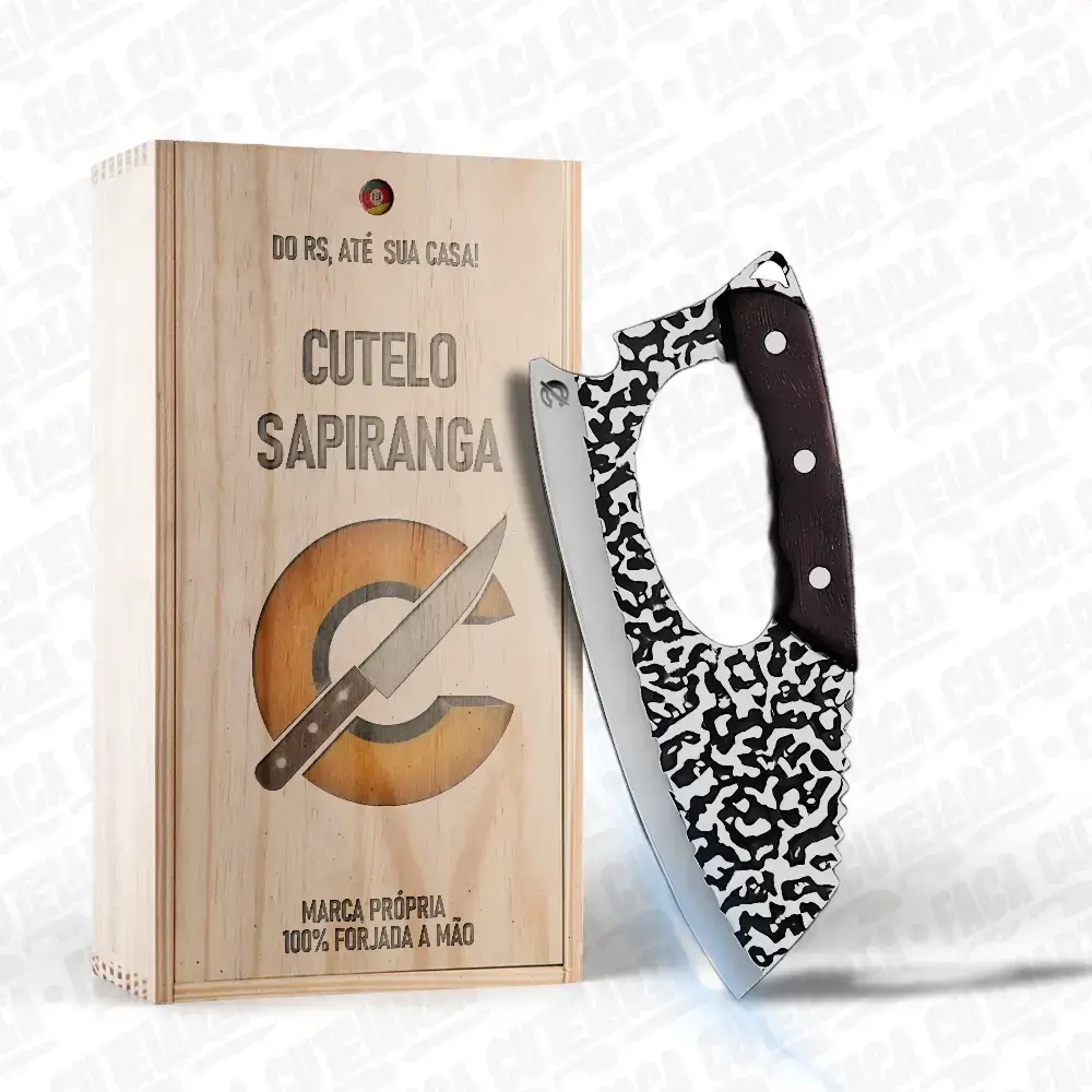 Cutelo Artesanal Sapiranga - Cutelaria Forjada A Mao + Garantia