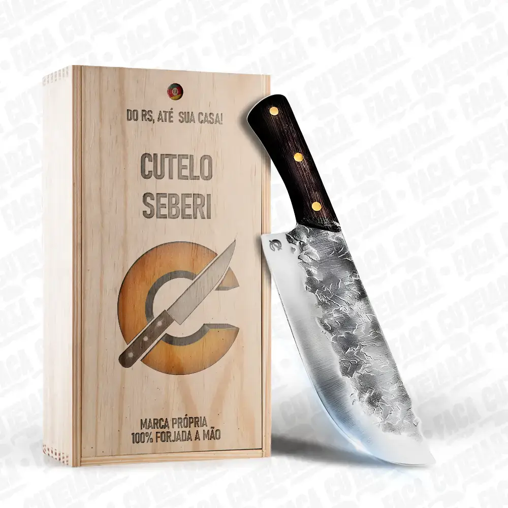 Cutelo Artesanal Seberi - Cutelaria Forjada A Mao + Garantia